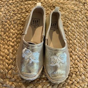 Beautiful Gold Embroidered Espadrilles